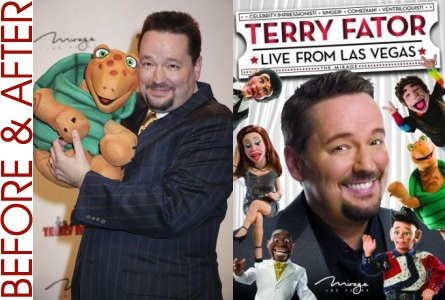 Terry Fator trained with Matt Hanson at Sin City Training - before and after pic